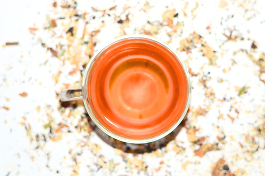 Smoky Pumpkin Chai Tea Brewed