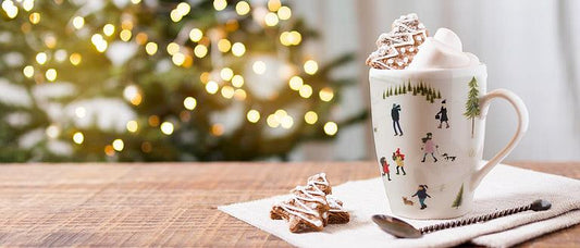 Snow Days Covered Mug & Strainer