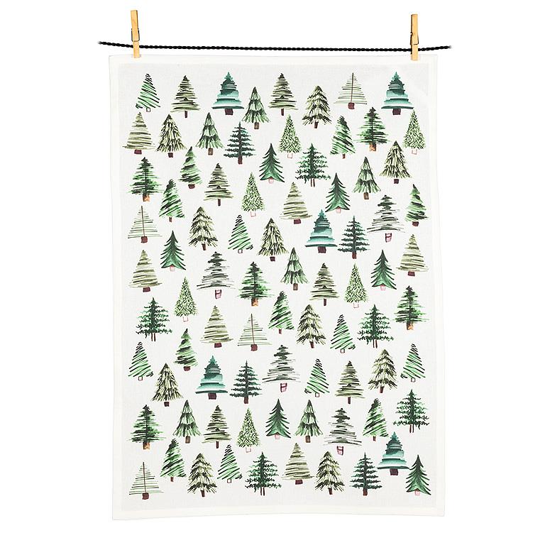 Simple Trees Tea Towel