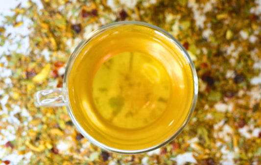 Cinnamon Sunshine Tea Brewed