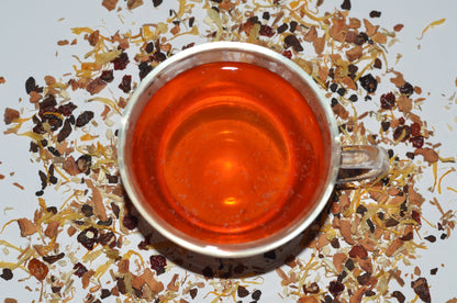 Apple Harvest organic herbal tea for autumn-fall made in Victoria, Vancouver Island, BC