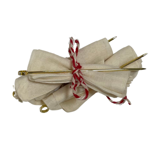 Eco-Friendly Reusable Muslin Tea Filters & Gold Steeping Stick