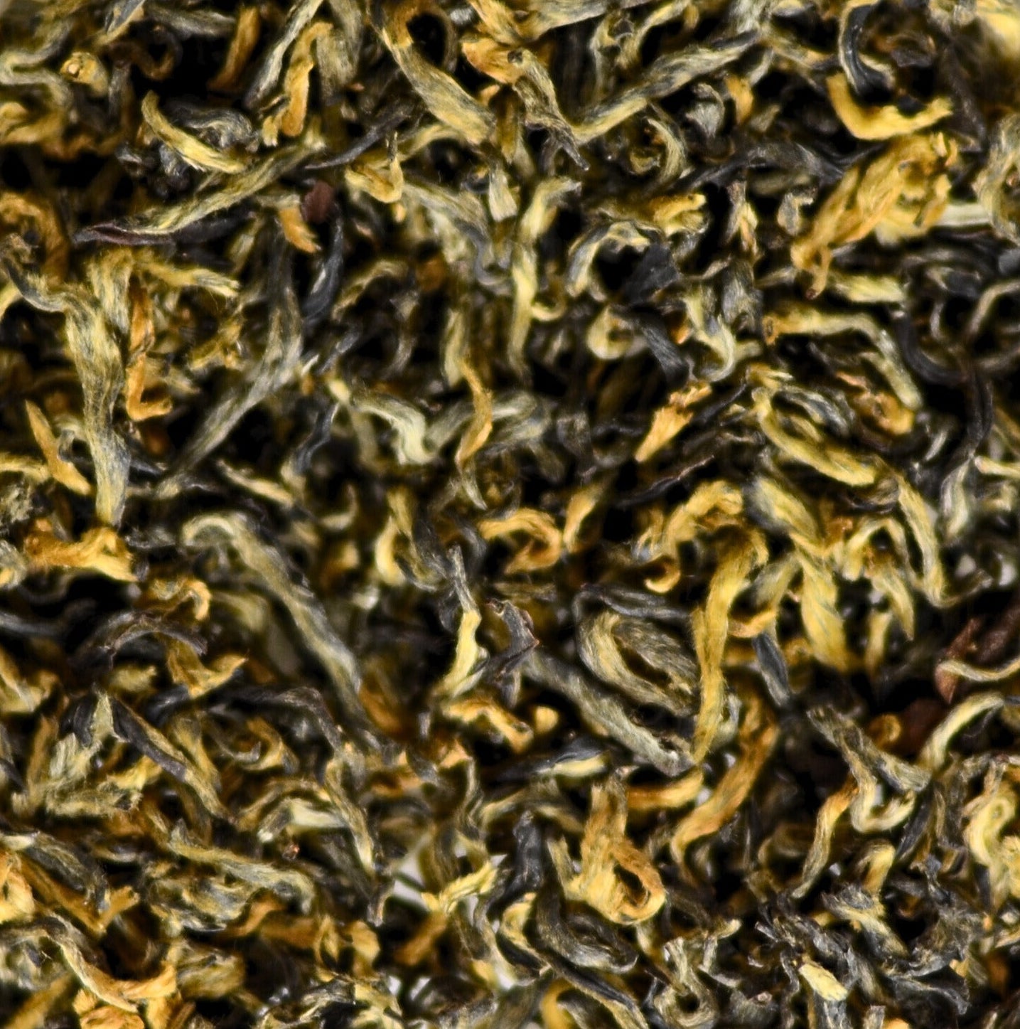 Golden Hour Tea Leaves. Loose tea from Nepal showing beautiful golden colour. Grown using organic methods.