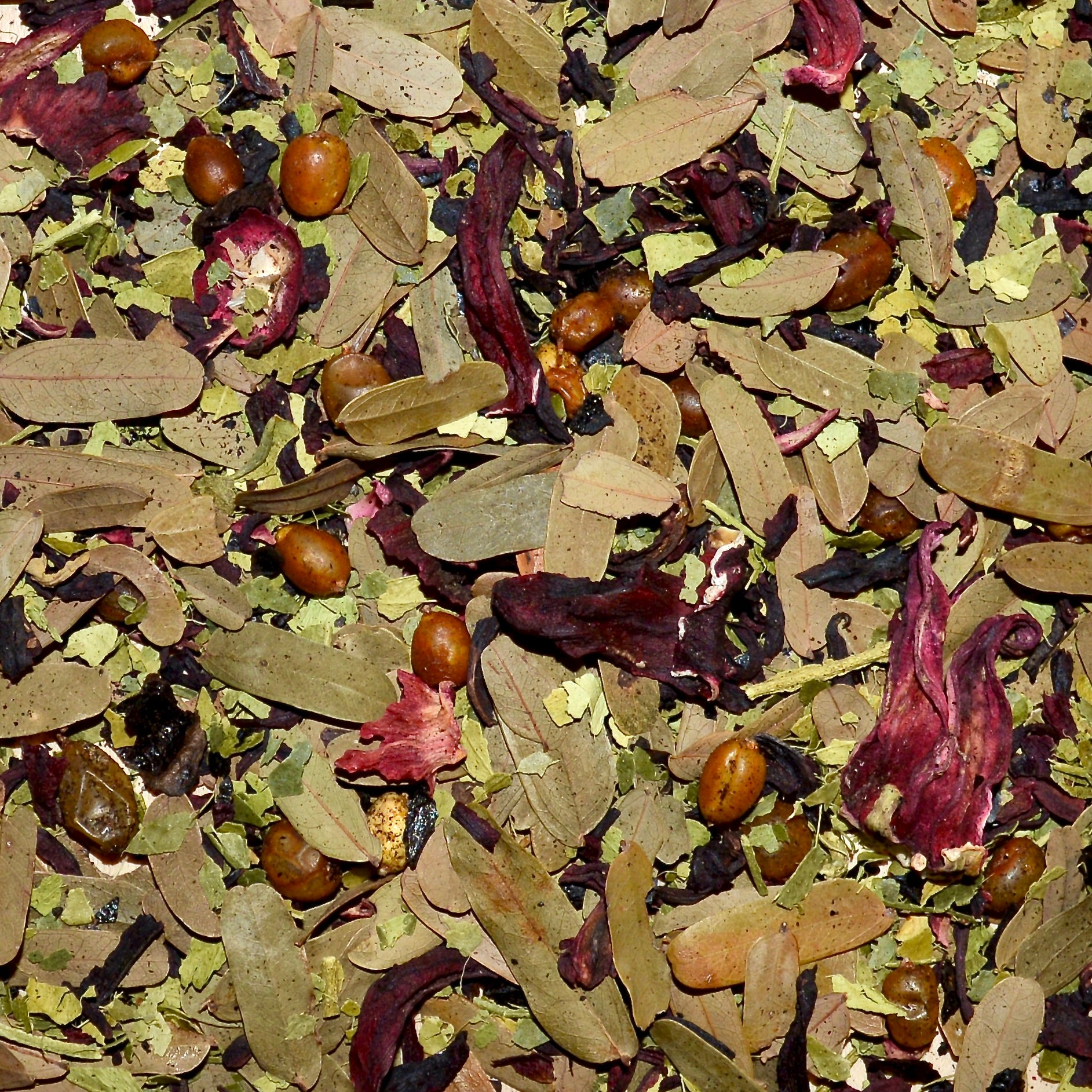 Hibiscus Tamarita dried tea leaves, hibiscus, lime leaf, black lime, tamarind leaf, sea buckthorn, dried and mixed