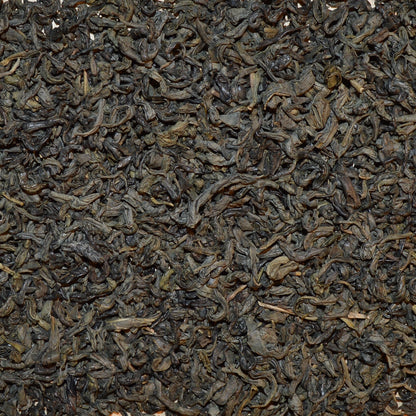 Jasmine Gold Dragon loose leaf green tea close up