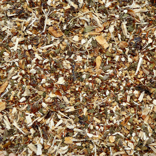 Rooibos Soother Loose Leaf Herbal Tea Marshmallow root, lemon, rooibos, elderflower, peppermint