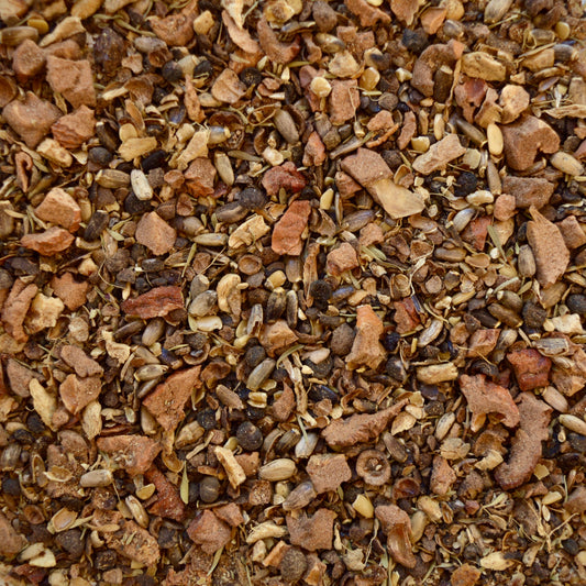 Tea Thyme Loose Leaf Herbal Tea Allspice, milk thistle seed, apple, ginger, grapefruit, thyme.
