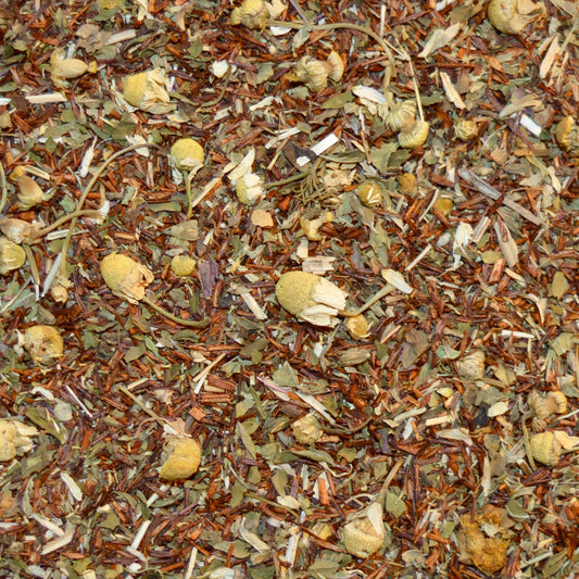 Teddy Bear Picnic, Rooibos, up close, herbal tea
