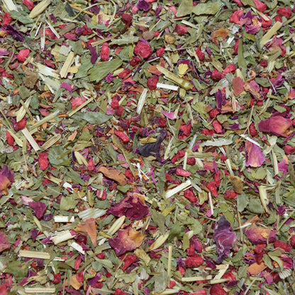Time Out Loose Leaf Herbal Tea Raspberry, Alfalfa, Oatstraw, Rose, Rooibos, Nettle, Red clover, Raspberry leaf