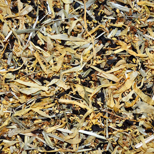 autumn moon black herbal blend tea